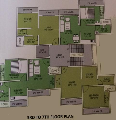 Images for Cluster Plan of Sai Shrushti Residency